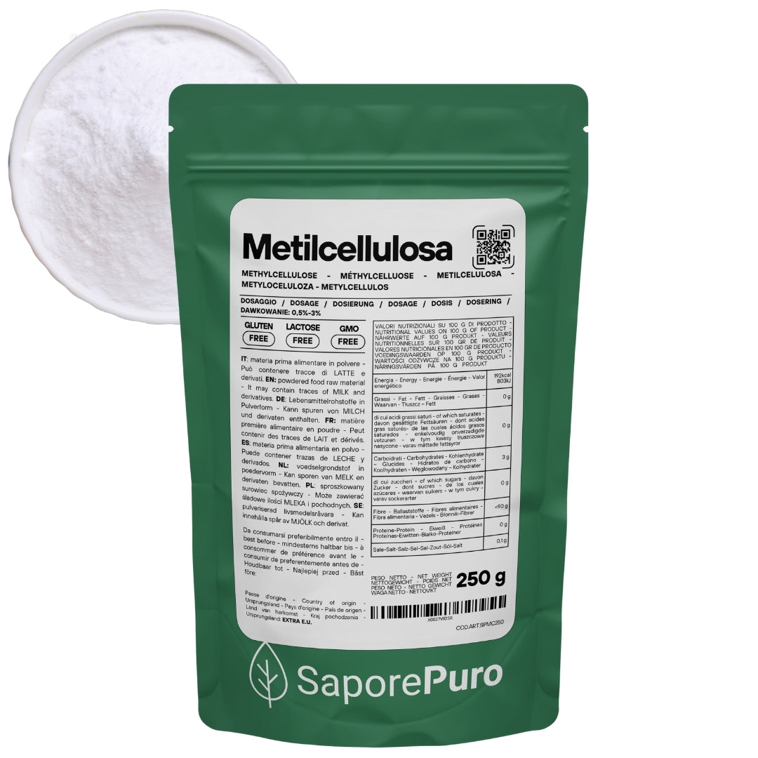 SaporePuro Food Grade Methylcellulose - Épaississant et gélifiant - SaporePuro